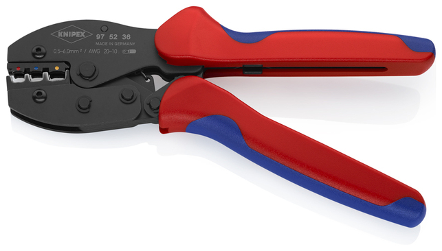 KNIPEX 97 52 36 SB PreciForce® Lisovacie kliešte s multi-komponentnými úchopmi leštené 220 mm