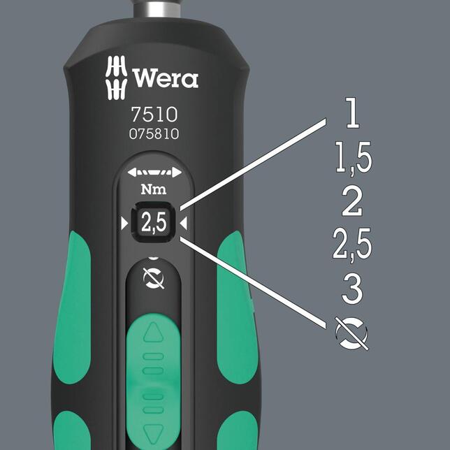 WERA Dynamometrický skrutkovač 1-3 Nm Safe-Torque Speed ​​​​Wera