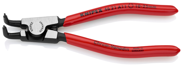 KNIPEX 46 21 A11 SB Kliešte na poistné krúžky pre vonkajšie poistné krúžky na hriadeľoch poplastovan