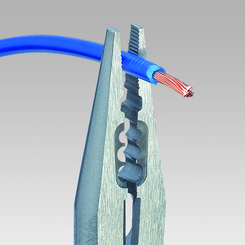 KNIPEX 13 05 160 T BK Elektrikárske kliešte s multi-komponentnými úchopmi, s integrovaným závesným o