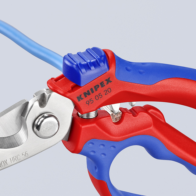 KNIPEX 95 05 20 SB s multi-komponentnými úchopmi, vystuženými sklenenými vláknami zrkadlovo leštené 
