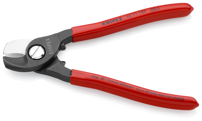 KNIPEX 95 11 165 SB Nožnice na káble poplastované leštené 165 mm