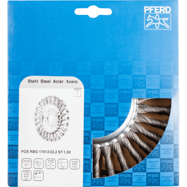 PFERD TOOLS Kolesové kefy POS RBG 17813/22,2 ST 0,50