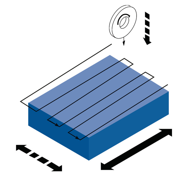 Brúska na plocho FSM 3060 - zostava s magnetickým separátorom