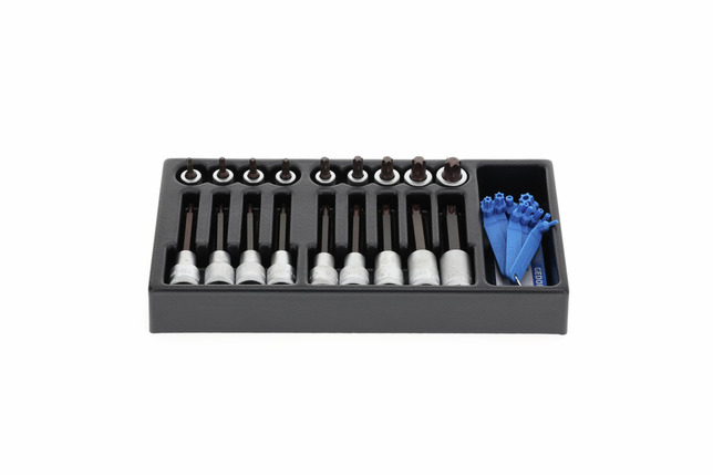 GEDORE 1500 ES-ITX 19 LKP Sada bitov na skrutkovače 1/2" v module 1/3 ES