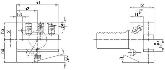 FORTIS Držiak VDI 40 25 / 20mm tvar B1 / B2 ľavý DIN69880 Fortis