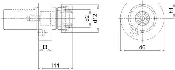 FORTIS Držiak VDI 30 / ER16 tvar E4 DIN69880 Fortis