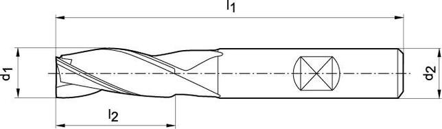 FORMAT Fréza 24mm Z6 HSS Co8 N DIN844L Format