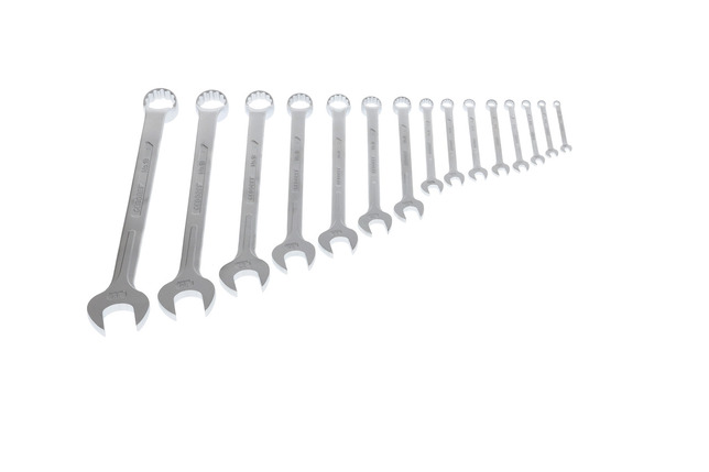 GEDORE 1 B-0115 Sada plochých a očkových kľúčov 15-dielna 6-32 mm