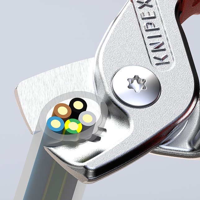 KNIPEX 95 16 160 SB StepCut® Nožnice na káble izolované s multi-komponentnými rukoväťami, VDE testov