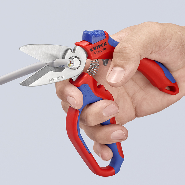 KNIPEX 95 05 20 SB s multi-komponentnými úchopmi, vystuženými sklenenými vláknami zrkadlovo leštené 