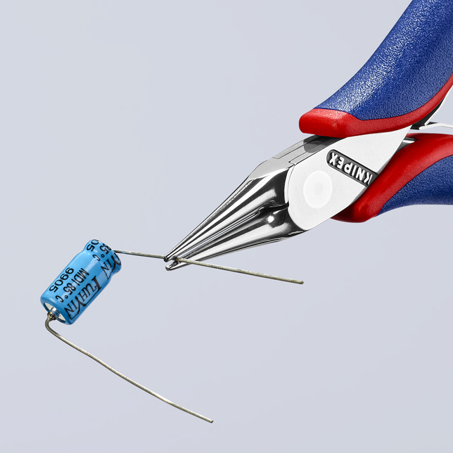 KNIPEX 35 32 115 SB kliešte pre elektroniku s prevlečným kĺbom s multi-komponentnými úchopmi 115 mm
