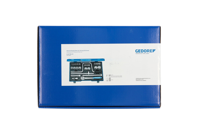 GEDORE D 19 TMU-10 Sada nástrčných kľúčov 1/2" 25-dielna UD 10-32 mm